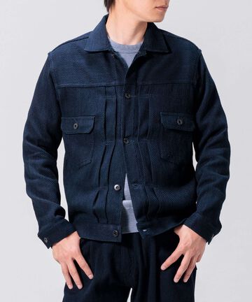 Sashiko Type2 Jacket,INDIGO, small image number 3