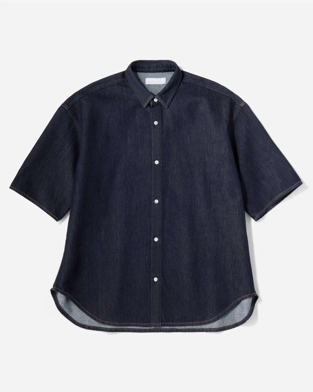 MEN | Light Oversized S/S Shirt 9oz,INDIGO, large image number 4