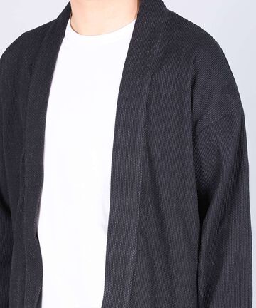 Sashiko Black Haori - 11oz Black Sashiko-BLK-FREE,BLACK, small image number 2
