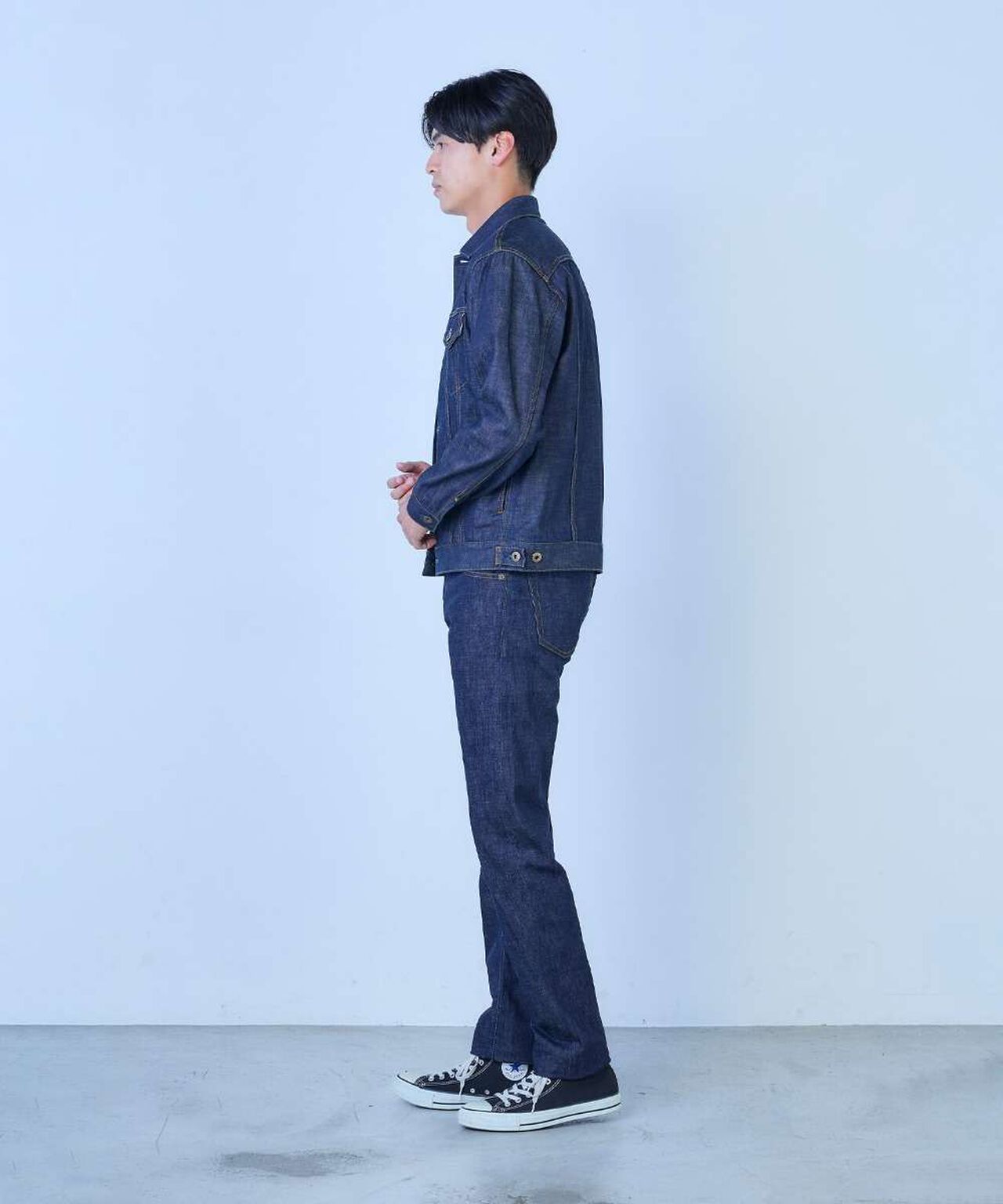 J304 CIRCLE Straight 12.5oz African Cotton Vintage Selvedge Jeans,INDIGO, large image number 8