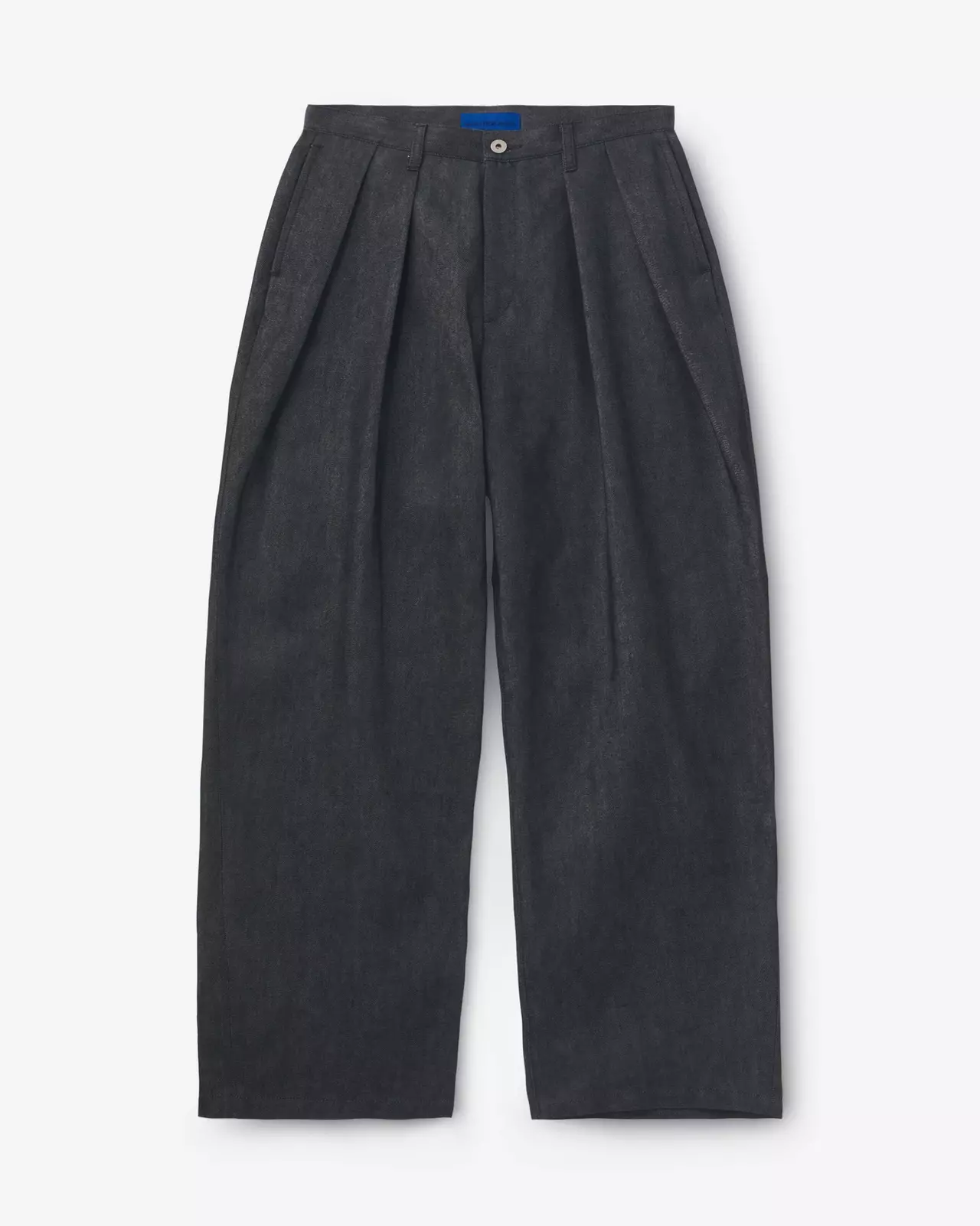 MEN | Light Two Tuck Loose Trousers 9oz Black,BLACK, large image number 4
