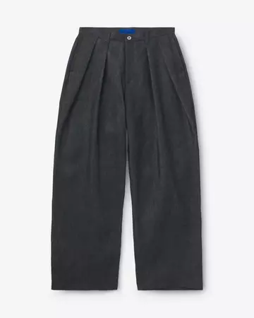 MEN | Light Two Tuck Loose Trousers 9oz Black,BLACK, large image number 4