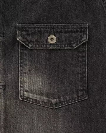 WOMEN | Cutoff Denim Jacket 11oz Washed Black,BLACK, large image number 5