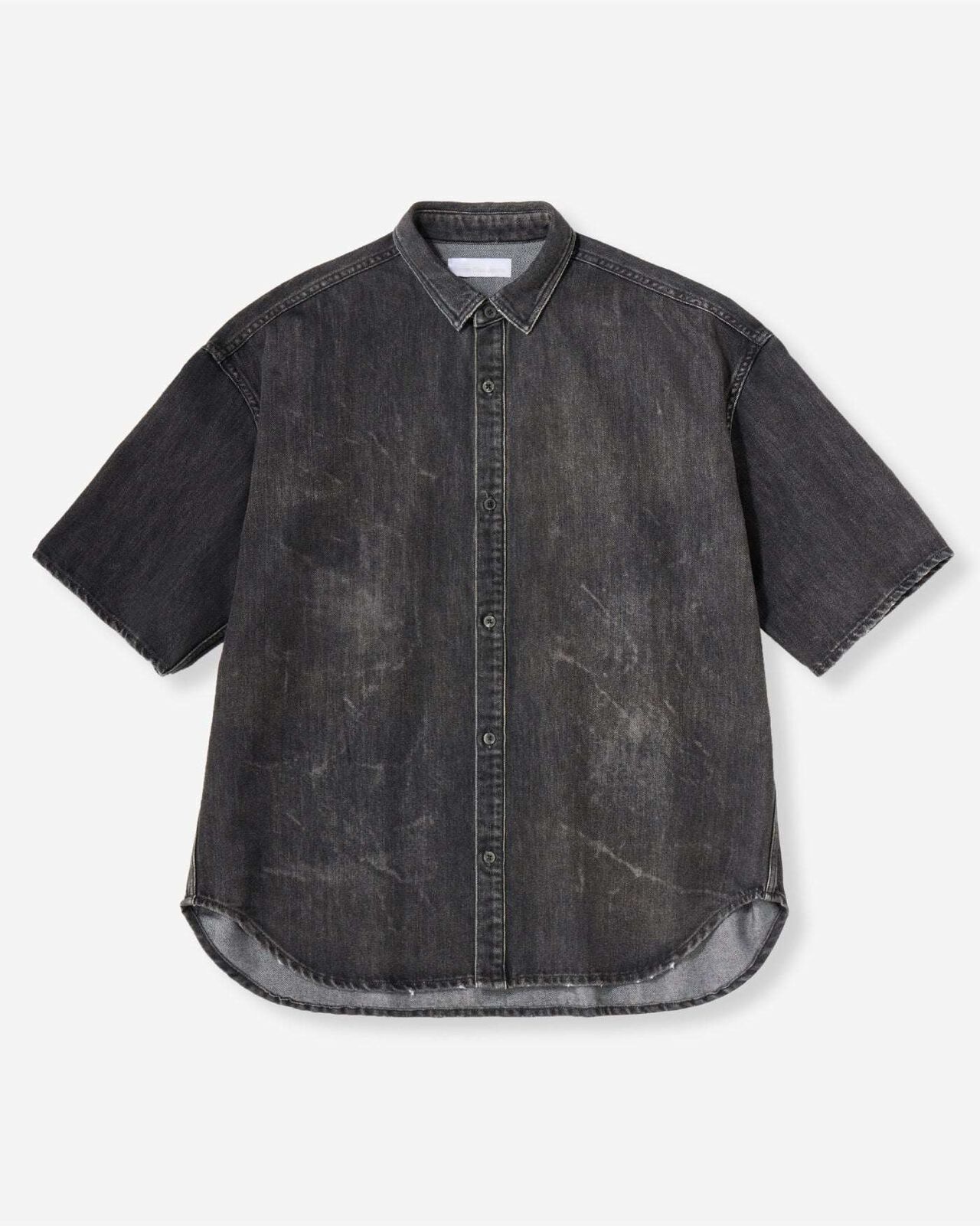 MEN | Light Oversized S/S Shirt 9oz Washed Black,WASHED BLACK, large image number 4