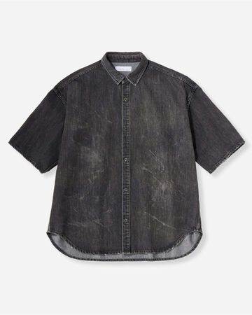 MEN | Light Oversized S/S Shirt 9oz Washed Black,WASHED BLACK, large image number 4