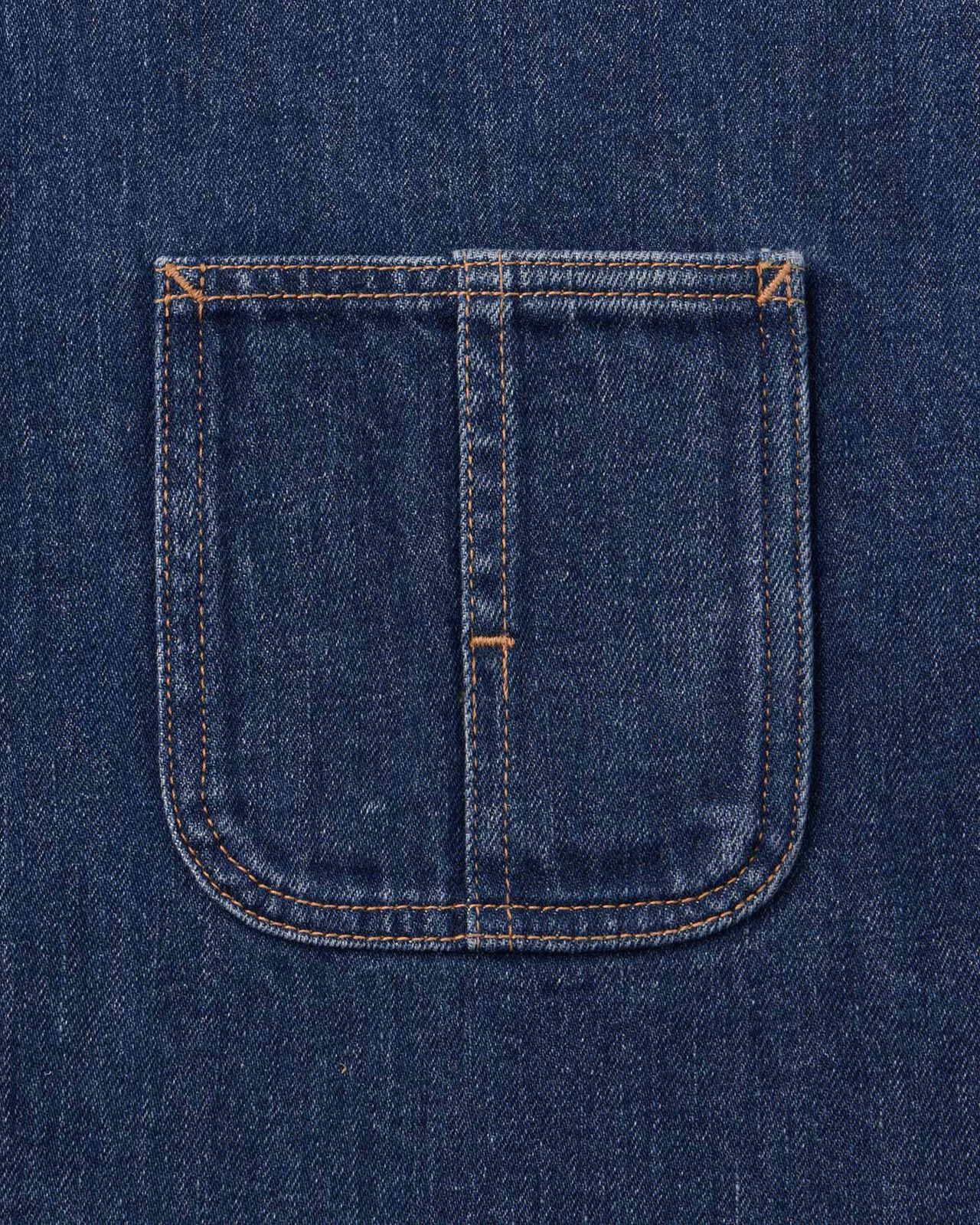 Selvedge Coveralls 12oz Medium Indigo,MEDIUM INDIGO, large image number 5
