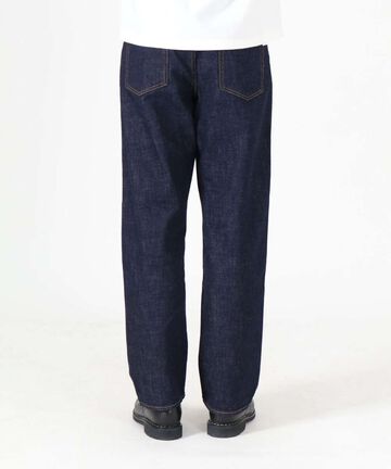 J504 12.5oz Africa Cotton Loose Selvedge Jeans,INDIGO, large image number 3