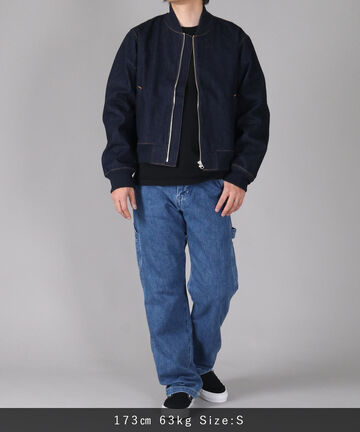 11oz Denim Smooth Painter Pants,MEDIUM INDIGO, large image number 9