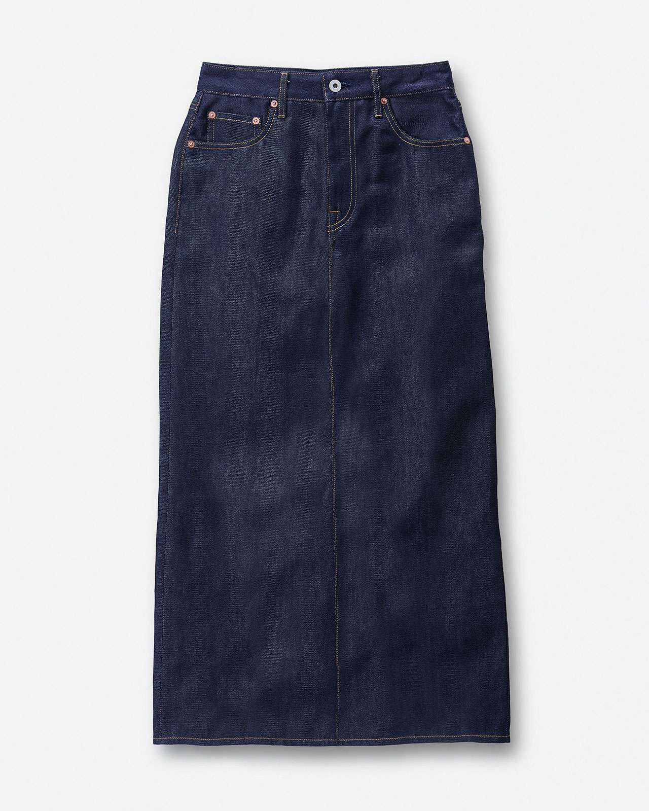 WOMEN | Light Denim Tight Skirt 9oz Rigid,RIGID, large image number 0