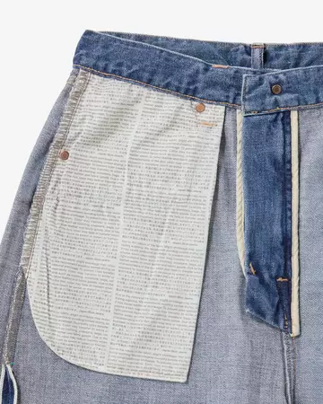 MEN | ReDESIGN Skew Wide Jeans 12oz Dark Indigo,DARK INDIGO, large image number 8