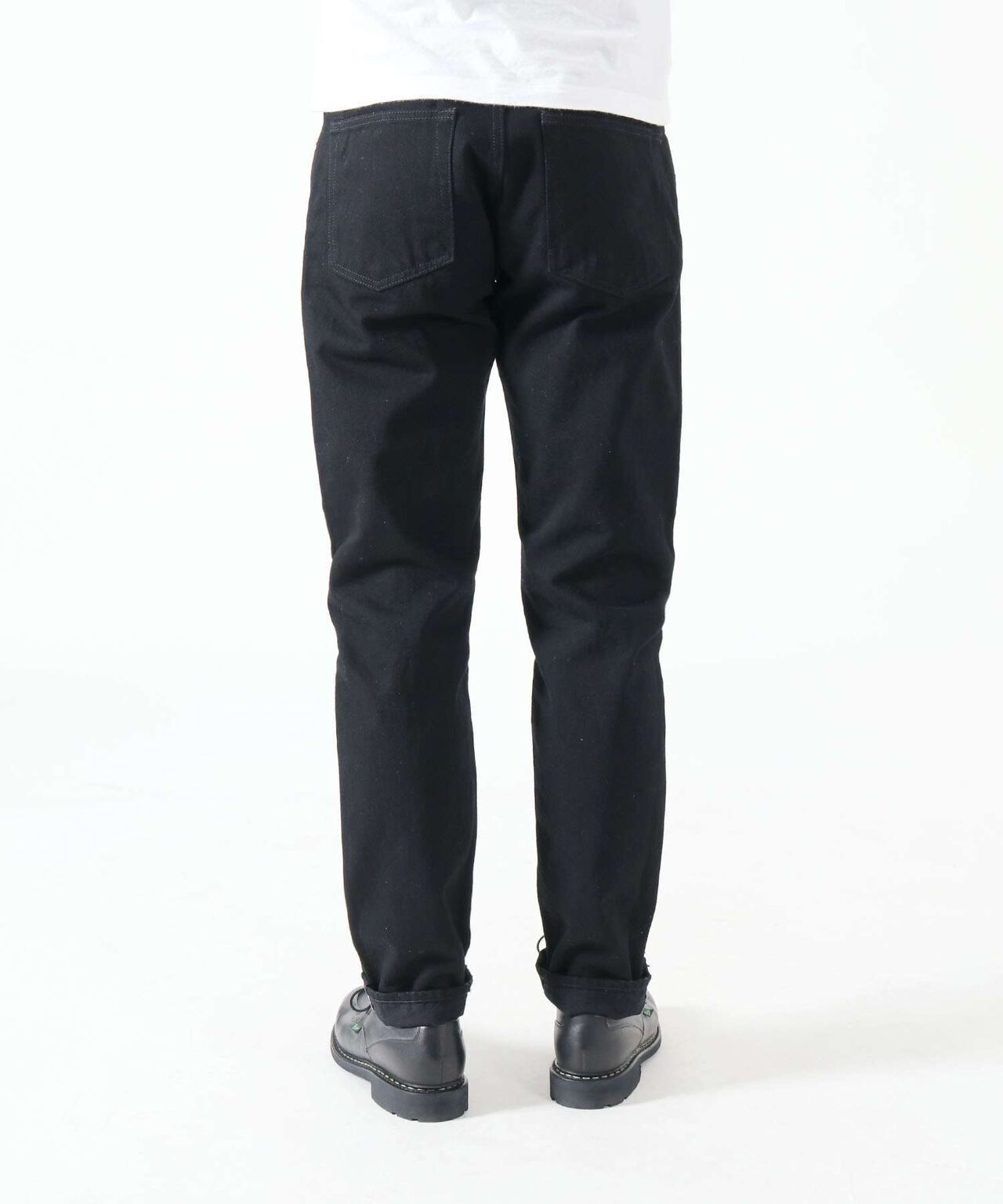 J314 14oz Black Straight Selvedge Jeans,BLACK, large image number 4