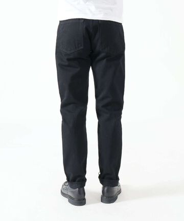 J314 14oz Black Straight Selvedge Jeans,BLACK, small image number 4