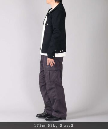 Sulphur Dyed Loose Satin Cargo Pants,OLIVE, large image number 14