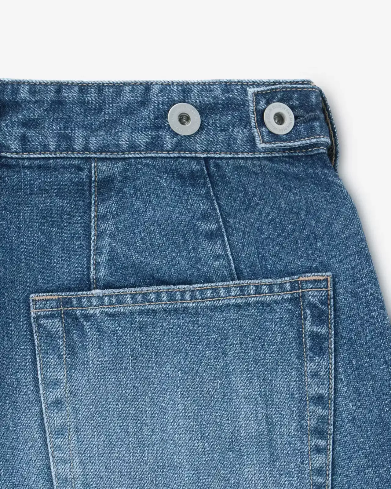 WOMEN | Panel Curve Jeans 11oz Medium Indigo,MEDIUM INDIGO, large image number 9