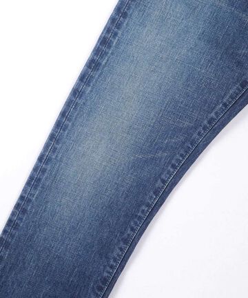 J301(D01) 14.8oz US Cotton Straight Selvedge Jeans (Aging Wash)-DID-34,DARK INDIGO, large image number 10