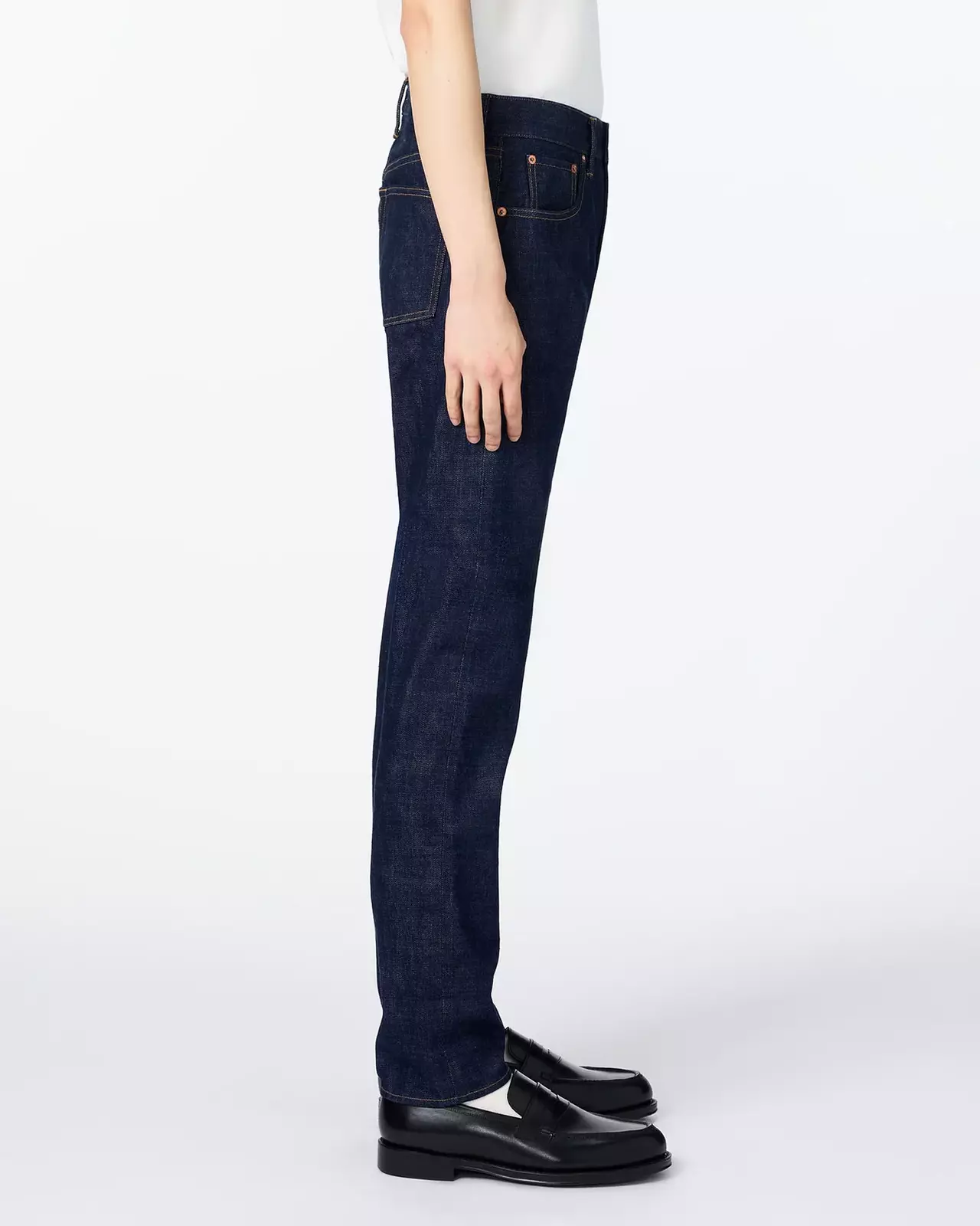 MEN | Selvedge Slim Jeans 16oz,INDIGO, large image number 1