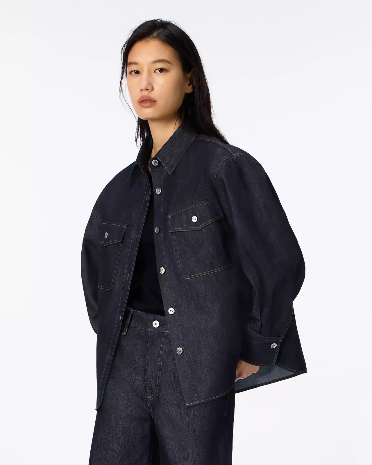 WOMEN | Light Denim Work Shirt 7oz Rigid,RIGID, large image number 1