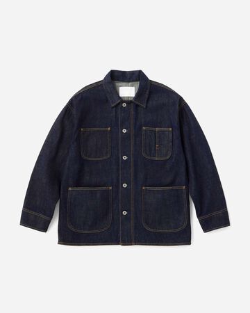 Selvedge Coveralls 12oz,INDIGO, small image number 3