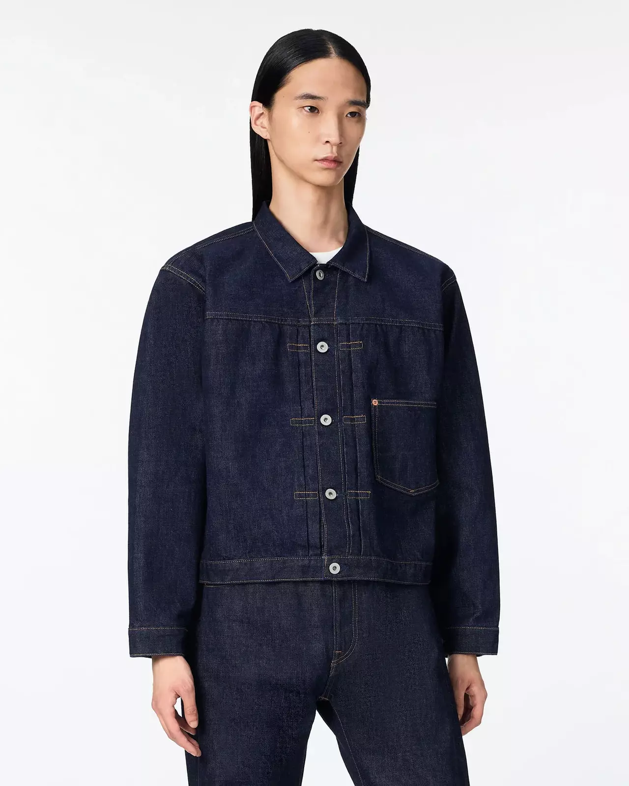 MEN | Selvedge Type 1 Denim Jacket 16oz,INDIGO, large image number 1