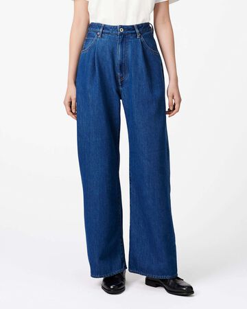 Light Wide Jeans 9oz Medium Indigo,MEDIUM INDIGO, small image number 0