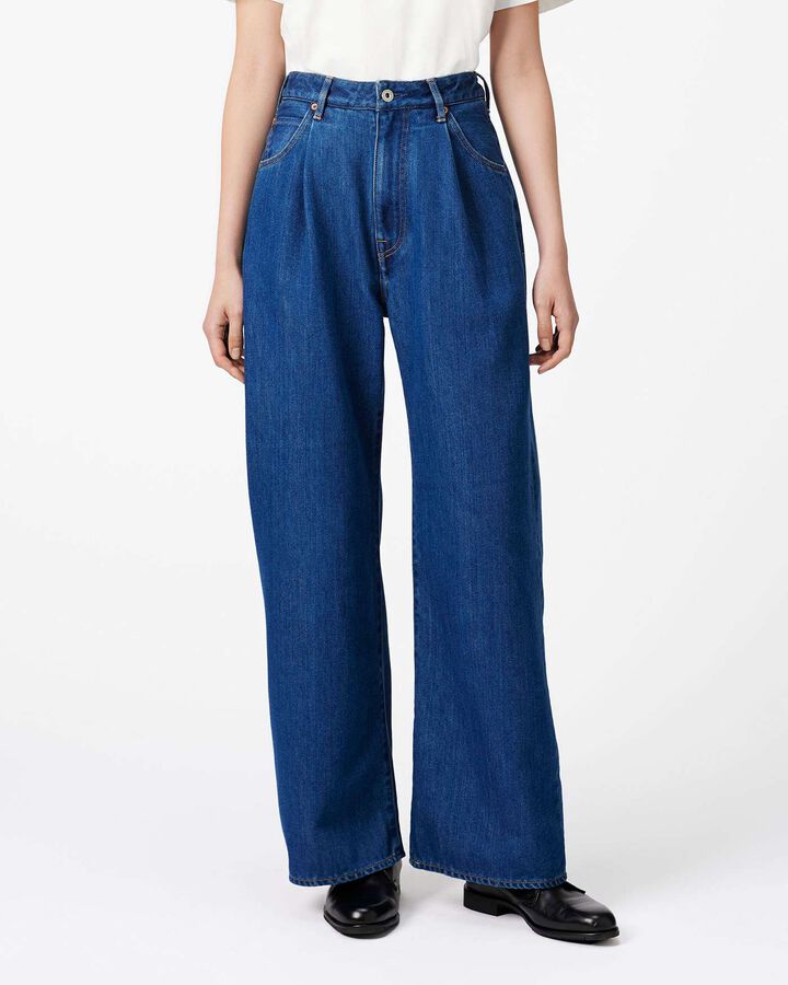 Light Wide Jeans 9oz Medium Indigo,, medium
