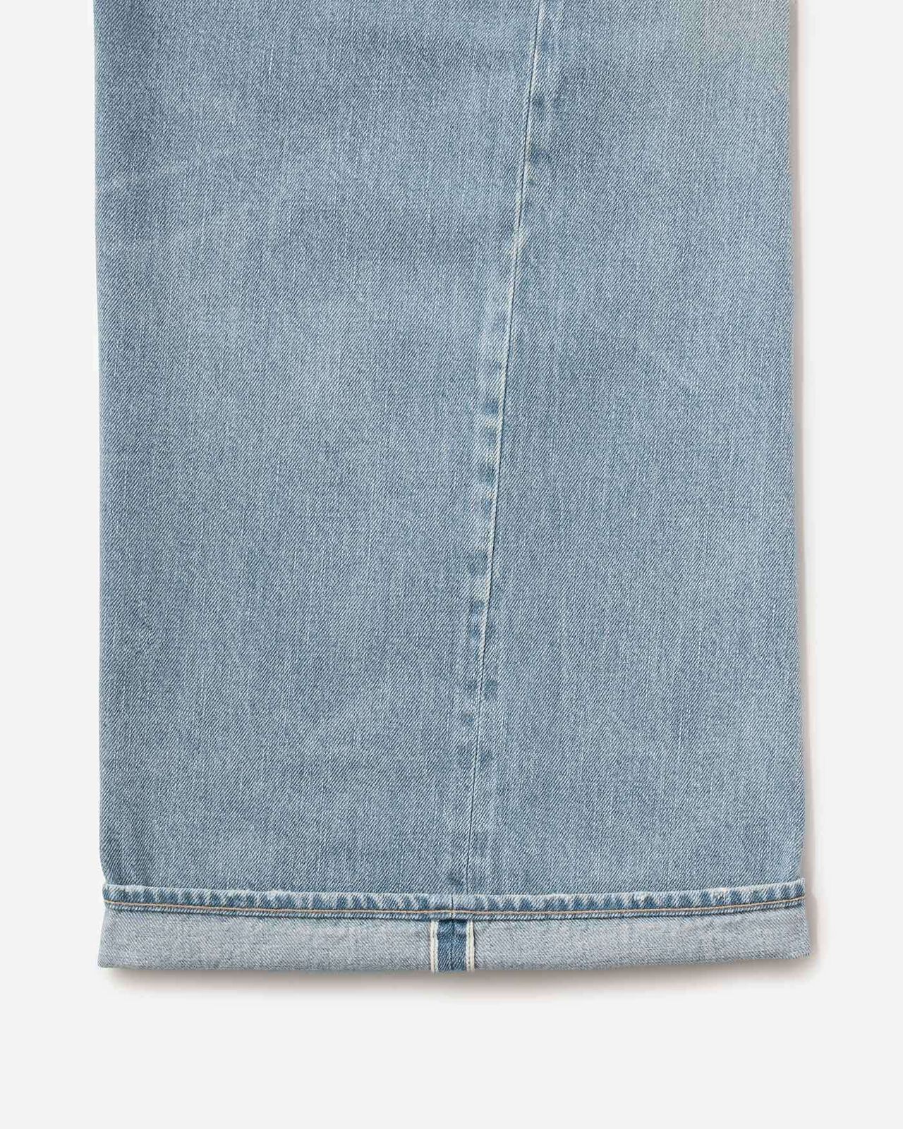 MEN | ReDESIGN Skew Wide Jeans 12oz Light Indigo,LIGHT INDIGO, large image number 9
