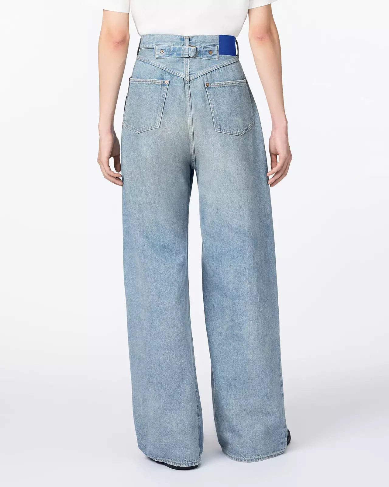 MEN | ReDESIGN Skew Wide Jeans 12oz Light Indigo,LIGHT INDIGO, large image number 2