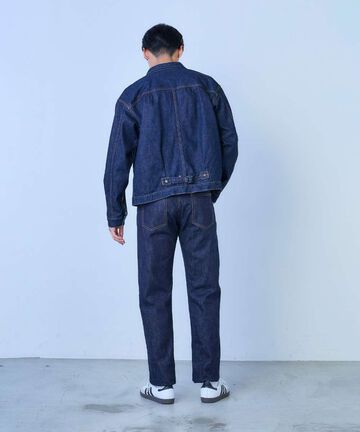 J401 14.8oz US Cotton Classic Straight Selvedge Jeans,INDIGO, large image number 9