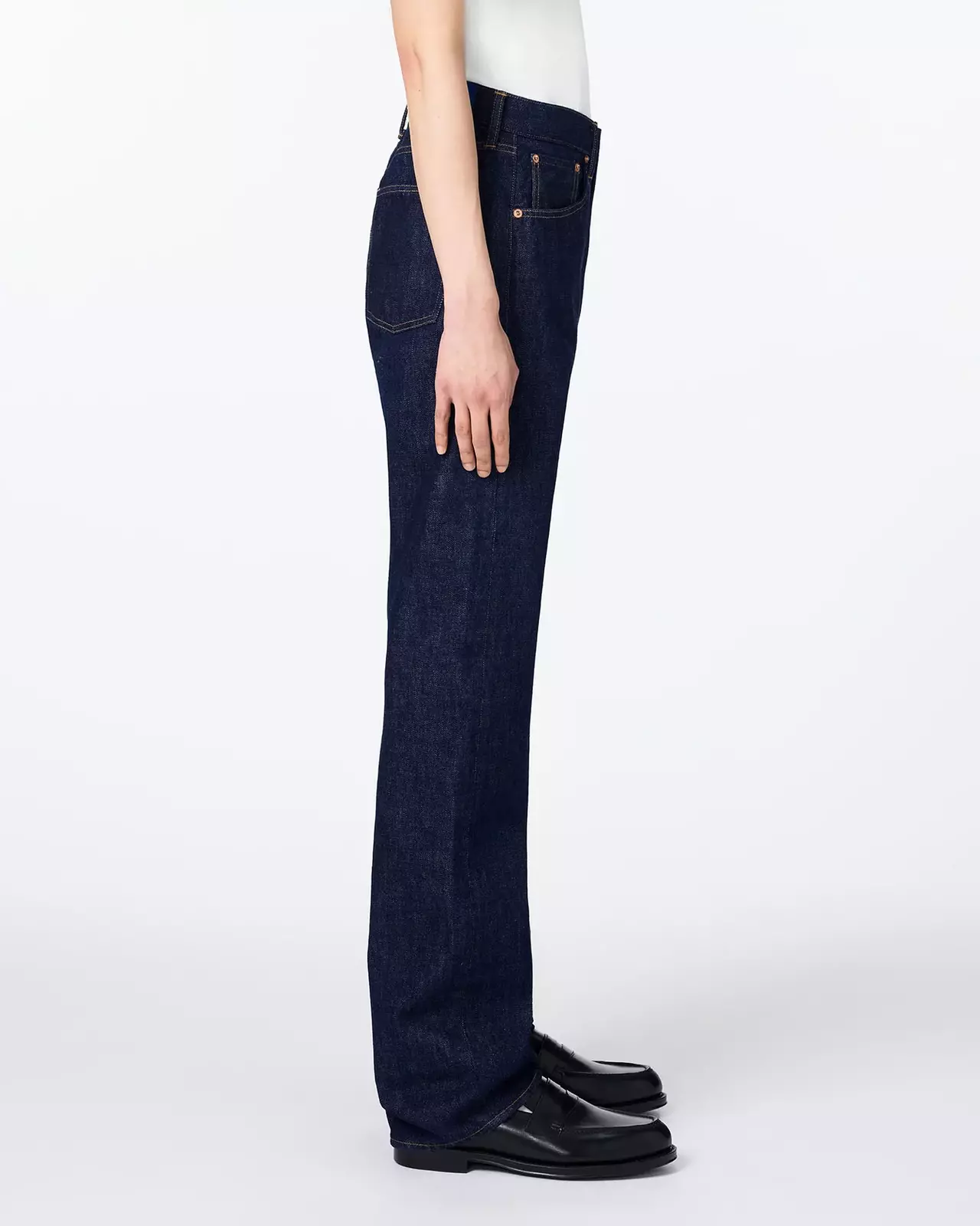 MEN | Selvedge Wide Jeans 14oz,INDIGO, large image number 1