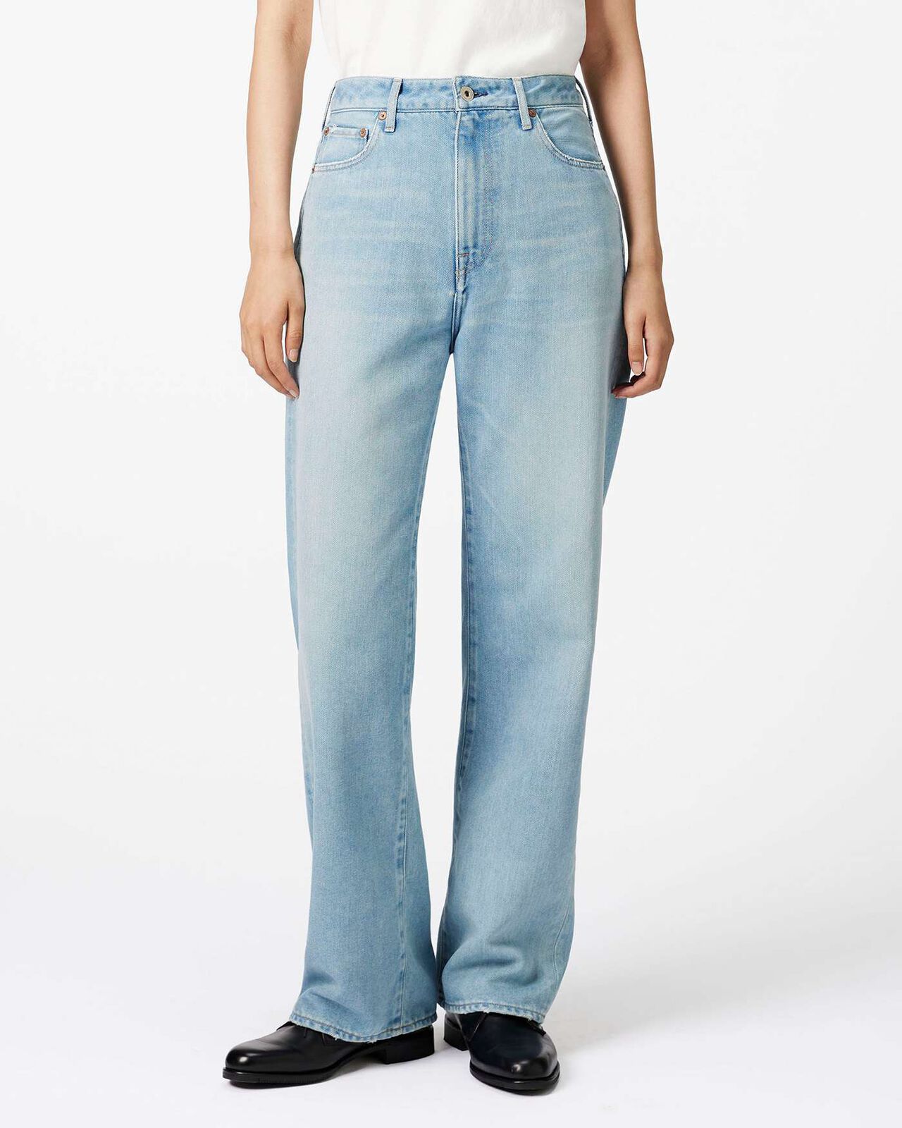 Light Straight Jeans 9oz Light Indigo,LIGHT INDIGO, large image number 0