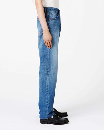 Selvedge Straight Jeans 12oz Medium Indigo,MEDIUM INDIGO, small image number 1