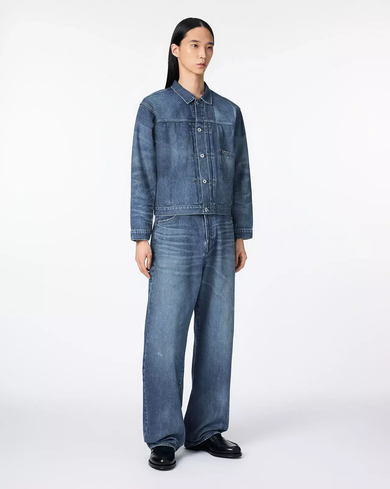 MEN | ReDESIGN Type 1 Denim Jacket 12oz Dark Indigo,DARK INDIGO, large image number 3