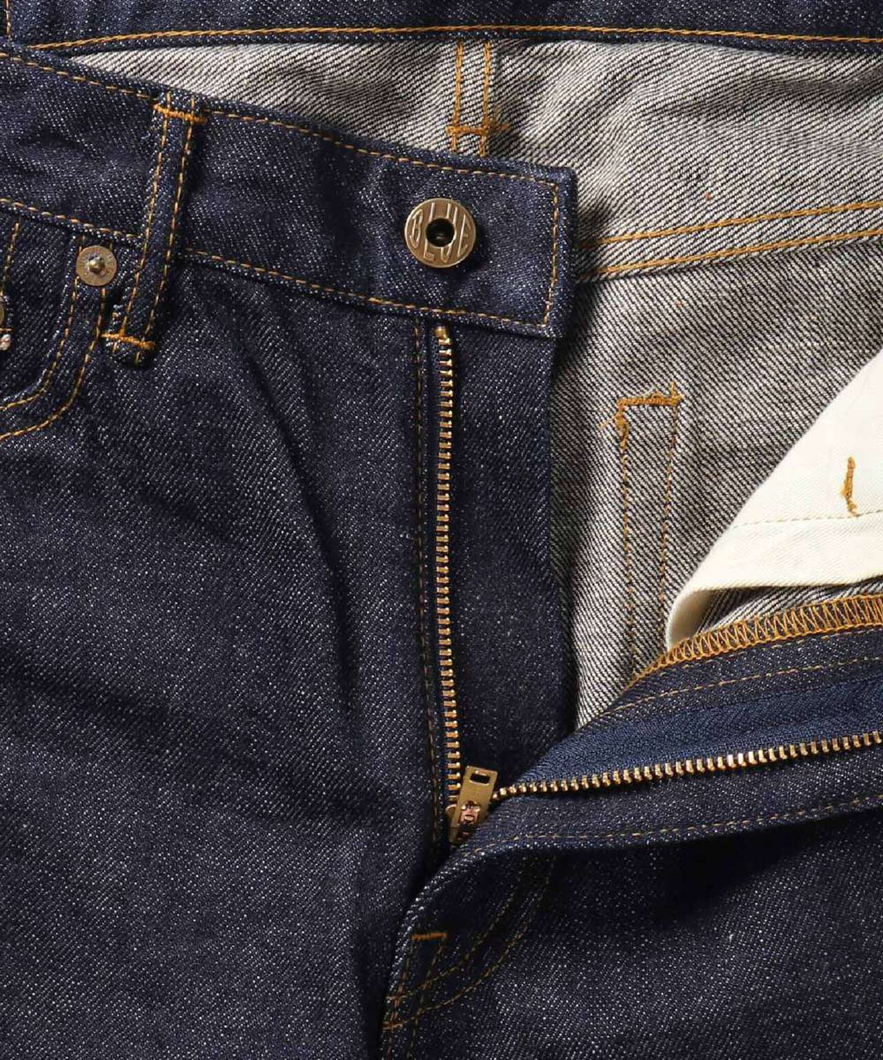 J204 12.5oz Africa Cotton Tapered Selvedge Jeans,INDIGO, large image number 6