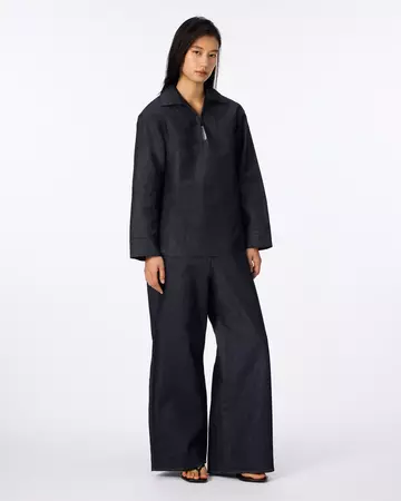 WOMEN | Light Denim Skipper Shirt 7oz Rigid,RIGID, large image number 4