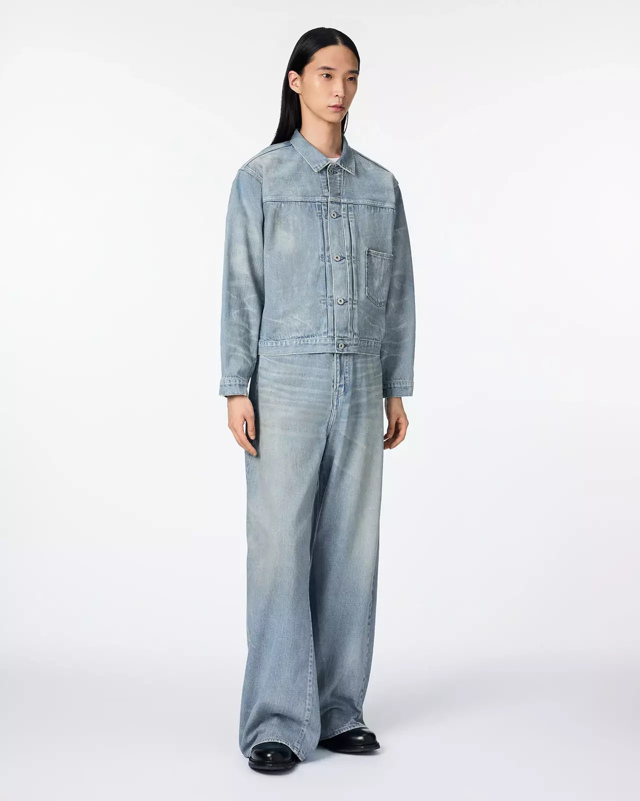 MEN | ReDESIGN Type 1 Denim Jacket 12oz Light Indigo,LIGHT INDIGO, large image number 3