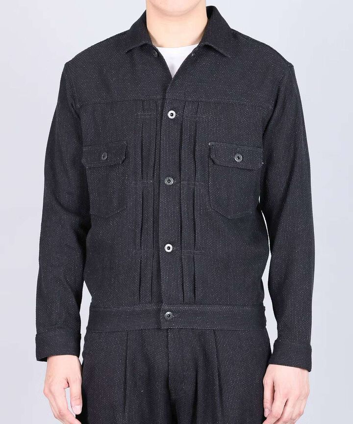 Sashiko Black Type 2 Jacket,, medium