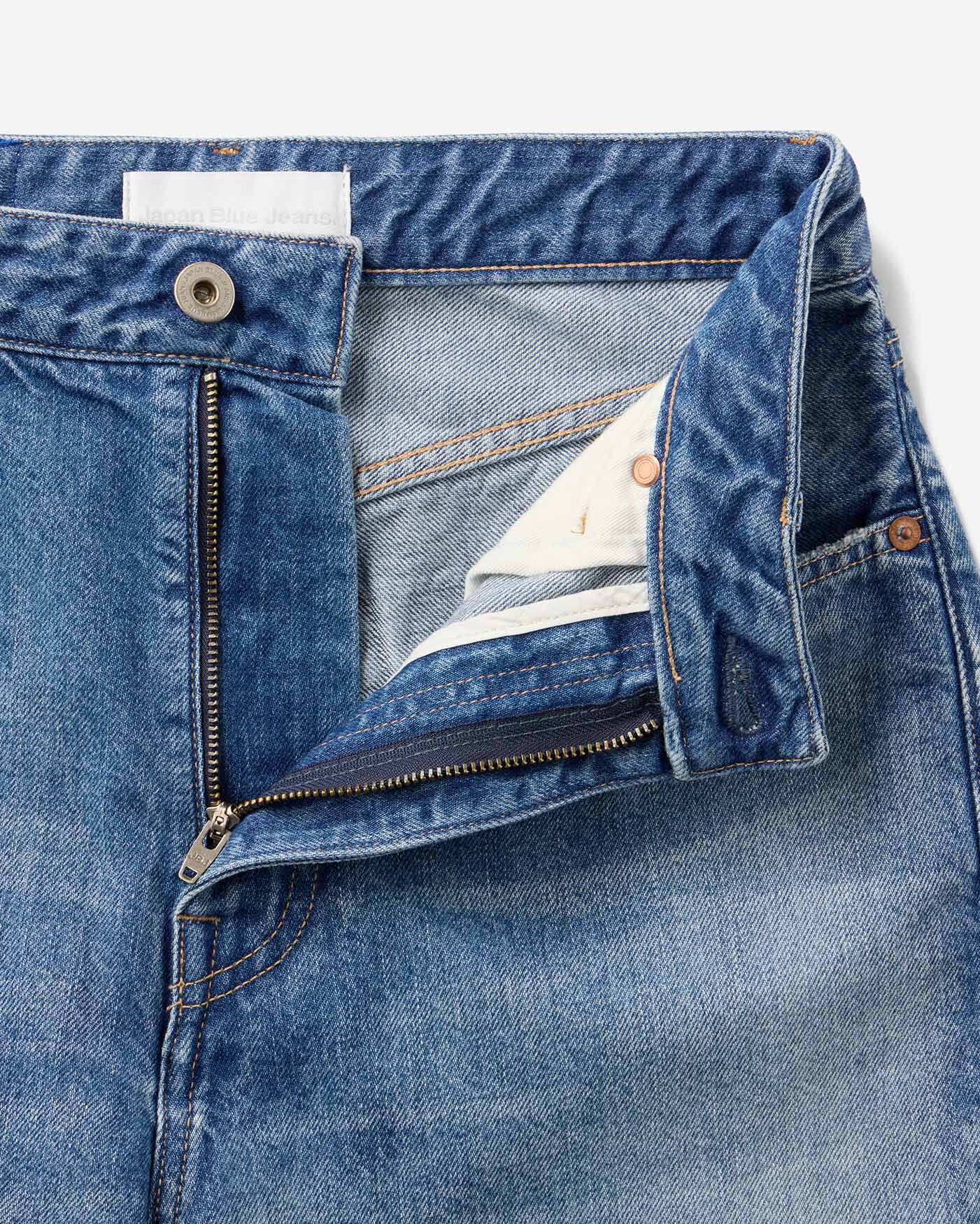 WOMEN | Pkt Straight Jeans 11oz Medium Indigo