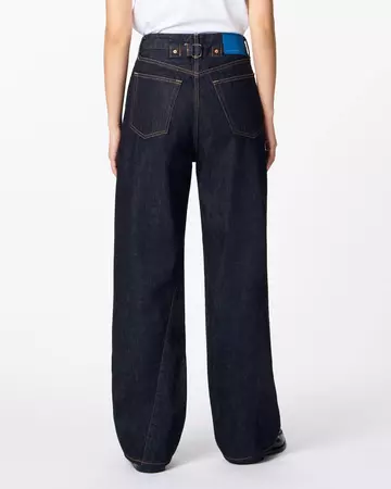 WOMEN | Skew Straight Jeans 11oz,INDIGO, large image number 2