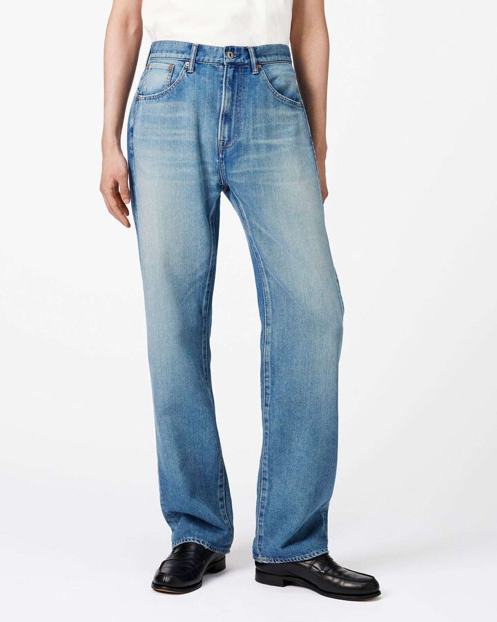 Light Wide Jeans 9oz Medium Indigo,, medium
