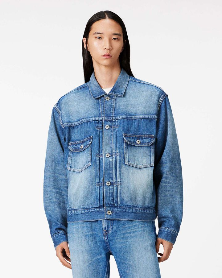 Selvedge Type 2 Denim Jacket 12oz Medium Indigo,, medium