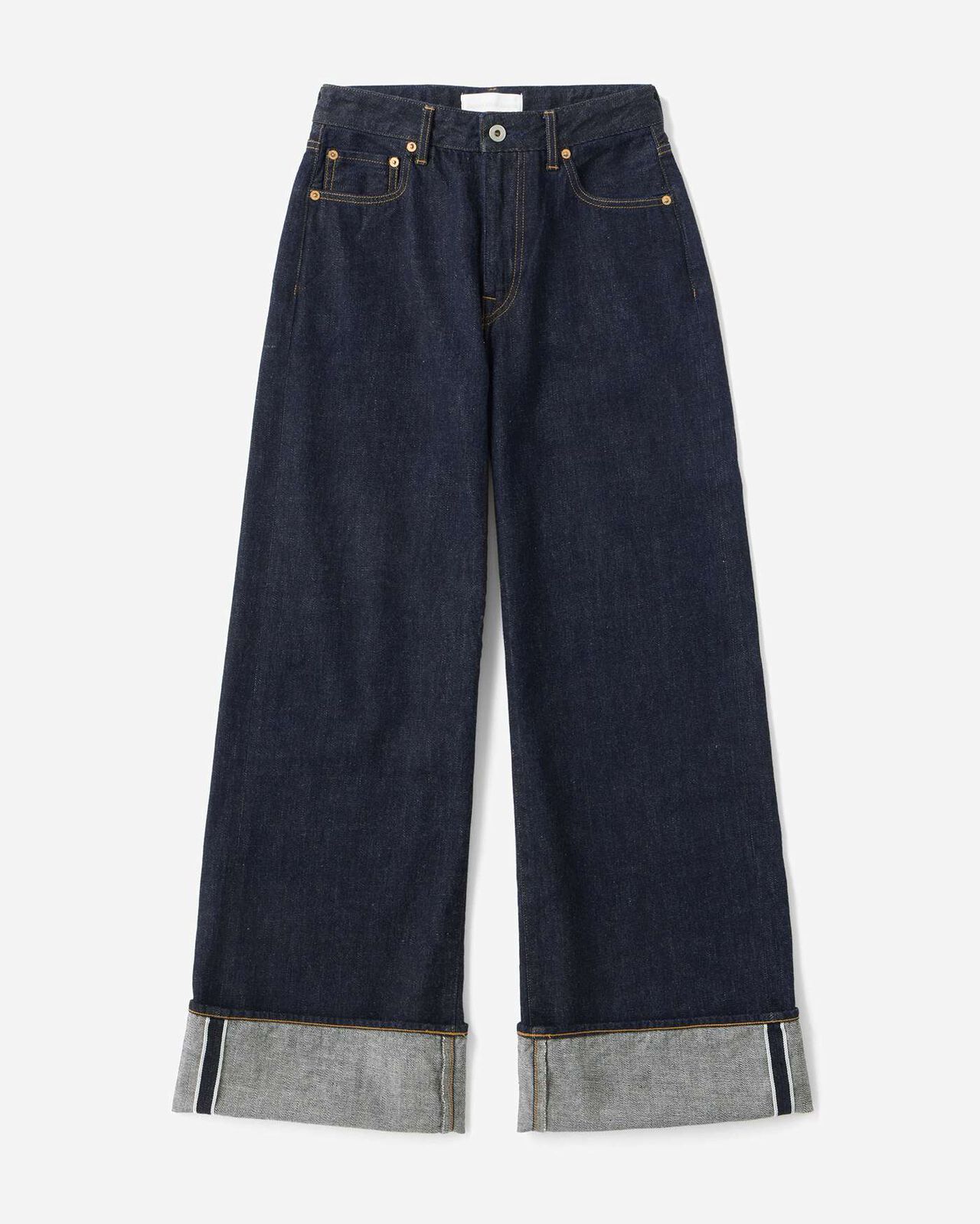 Selvedge Wide Straight Jeans 12oz,INDIGO, large image number 5