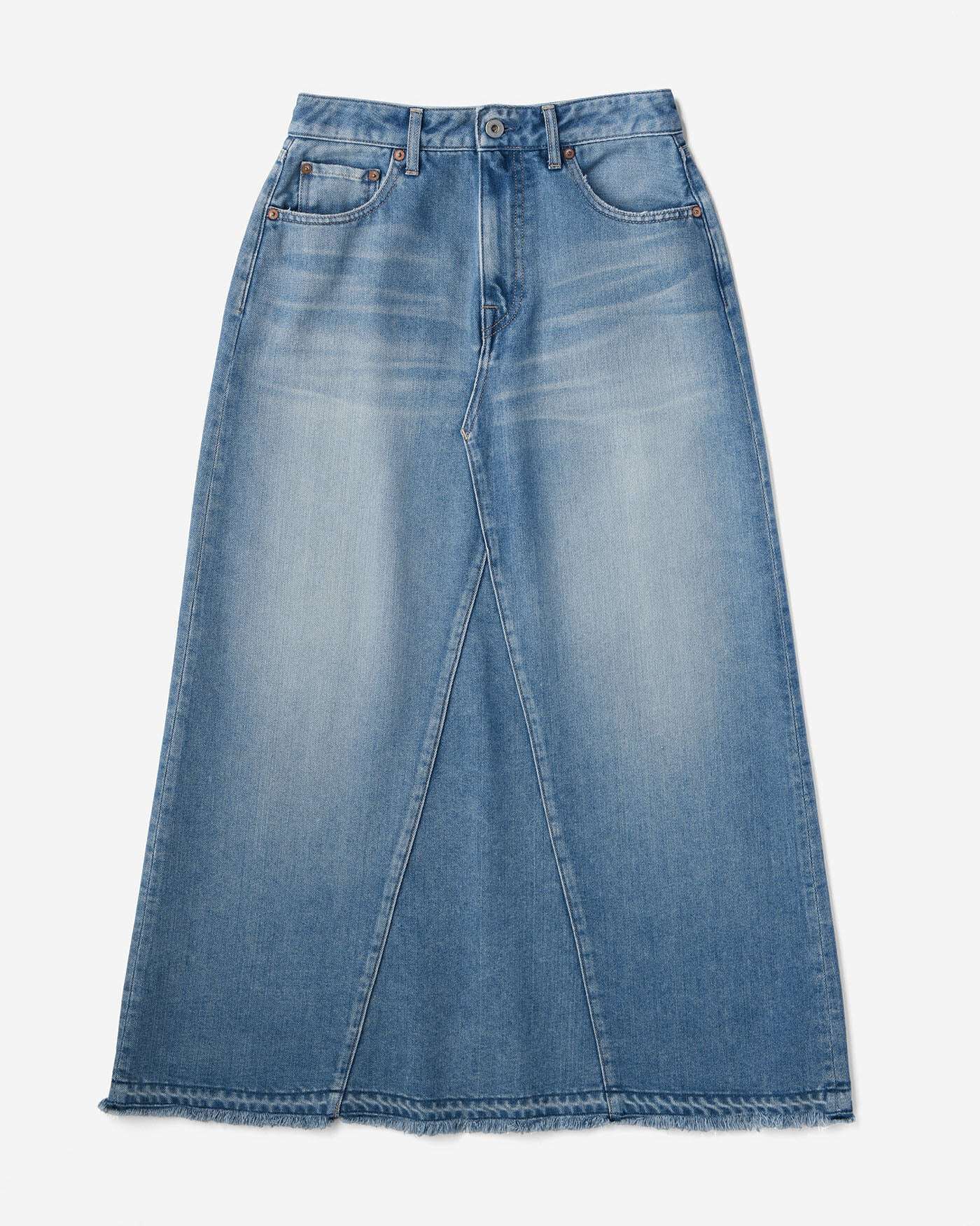 WOMEN | Light Denim Skirt 9oz Medium Indigo