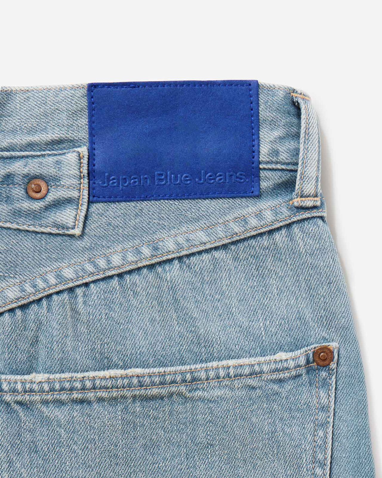 MEN | ReDESIGN Skew Wide Jeans 12oz Light Indigo,LIGHT INDIGO, large image number 10