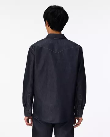 MEN | Light Denim Western Shirt 7oz Rigid,RIGID, large image number 2