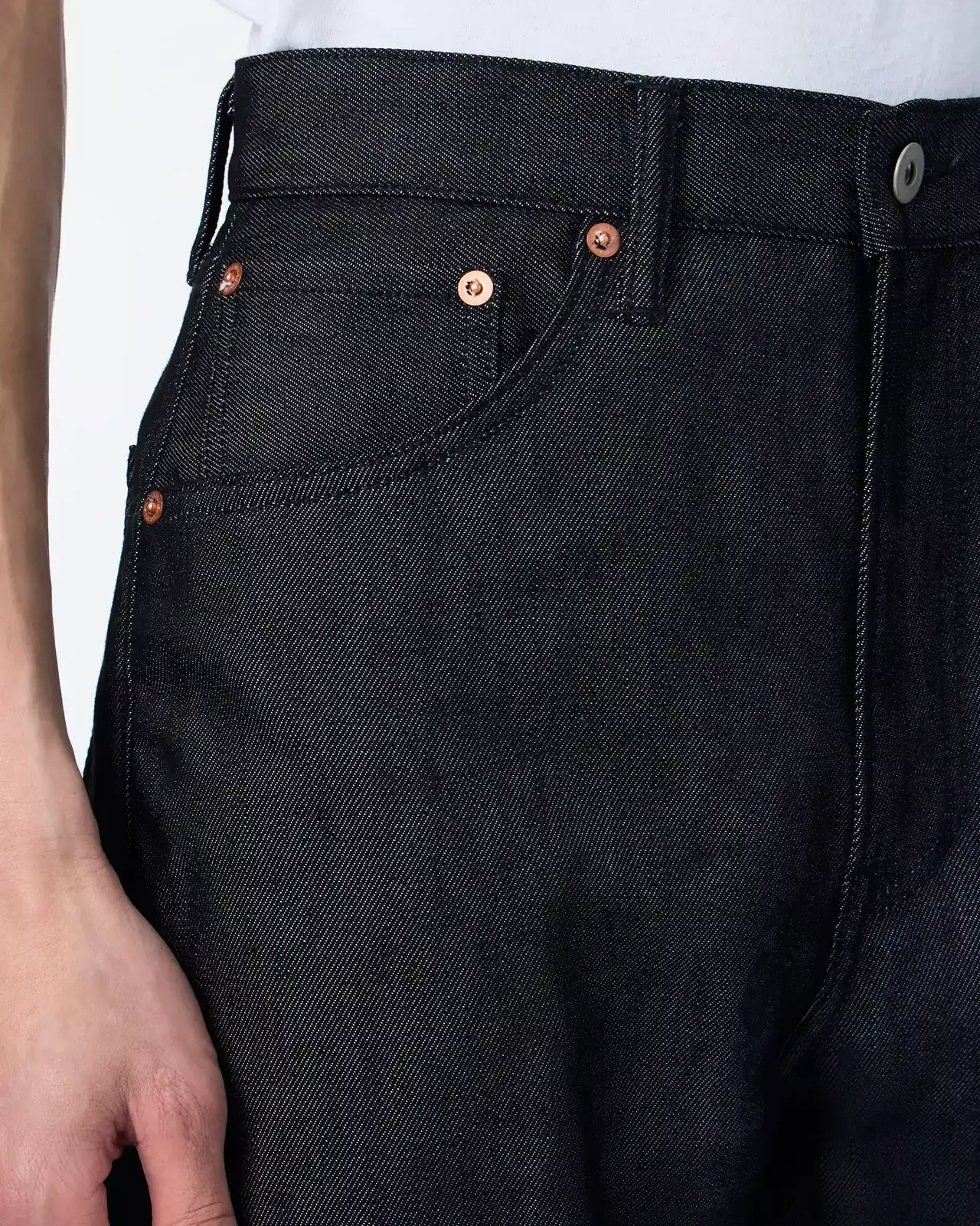 MEN | Light Tapered Jeans 9oz Black,BLACK, large image number 3