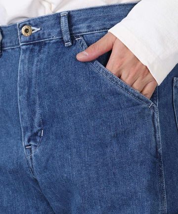 11oz Denim Smooth Painter Pants,MEDIUM INDIGO, large image number 3