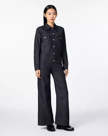 WOMEN | Light Denim Jacket 9oz Rigid,RIGID, large image number 3