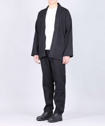Sashiko Black Haori - 11oz Black Sashiko-BLK-FREE,BLACK, small image number 3