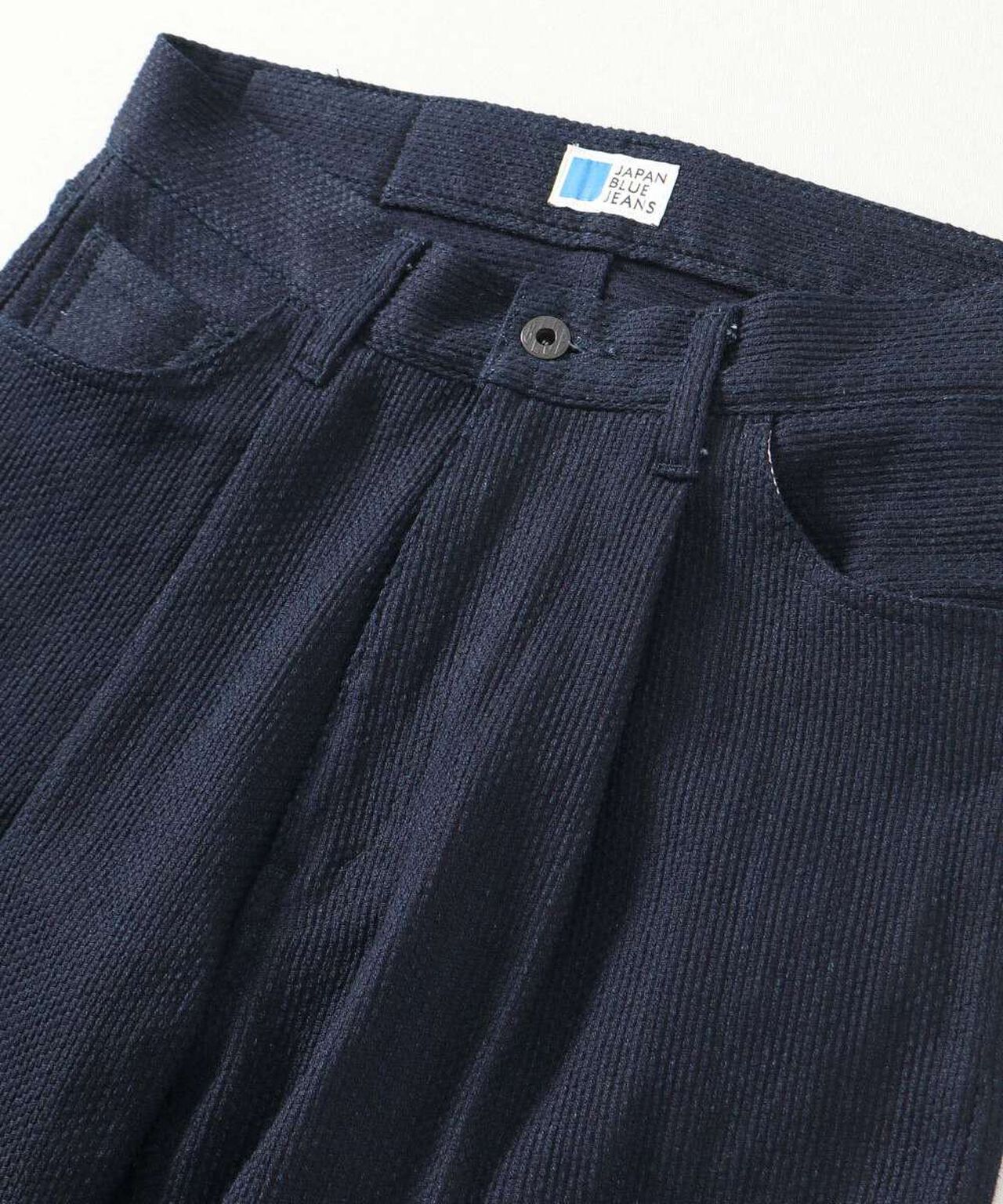 Sashiko Wide Tapered Pants,INDIGO, large image number 6