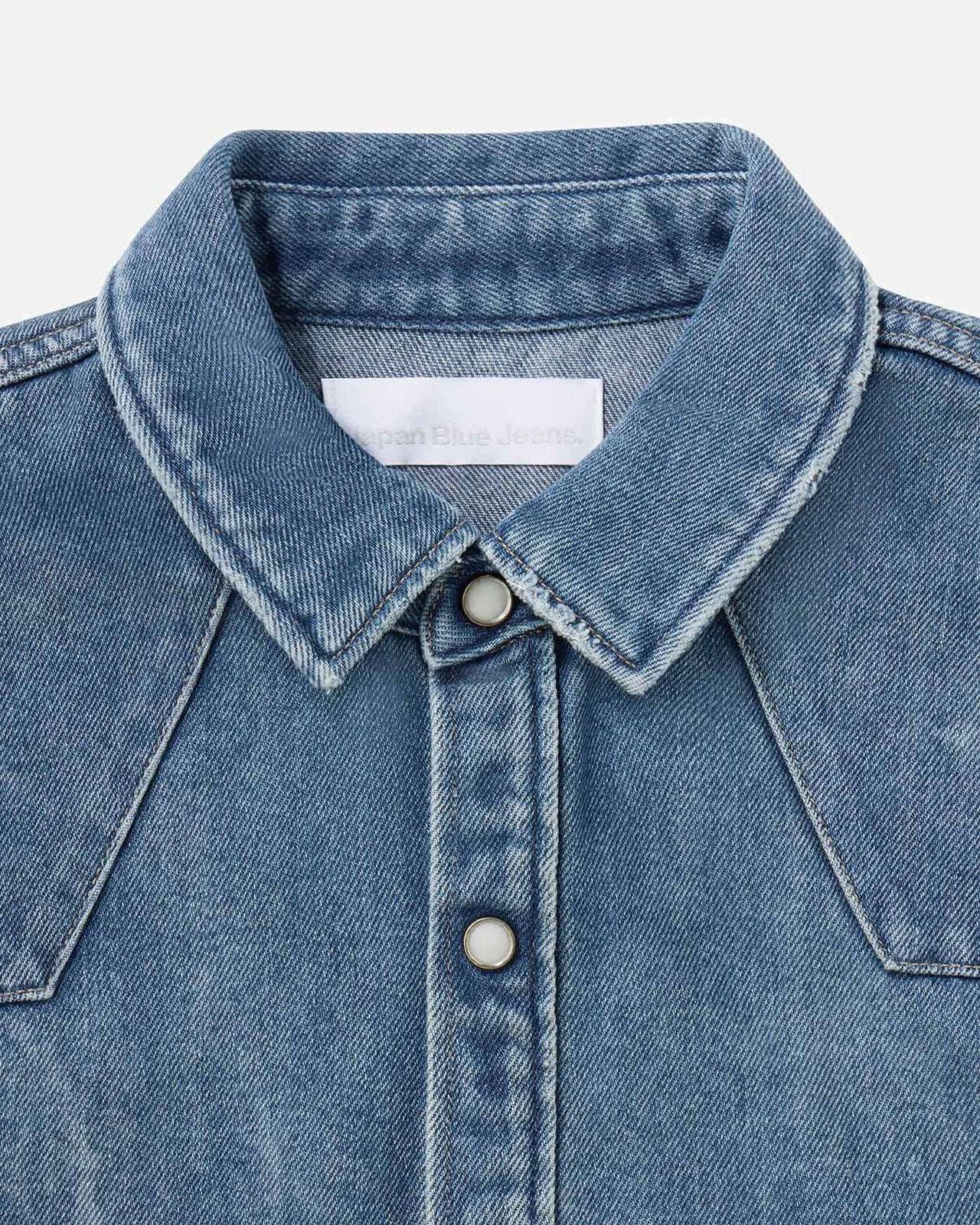 MEN | Light Relax Fit L/S Western Shirt 9oz Medium Indigo,MEDIUM INDIGO, large image number 6